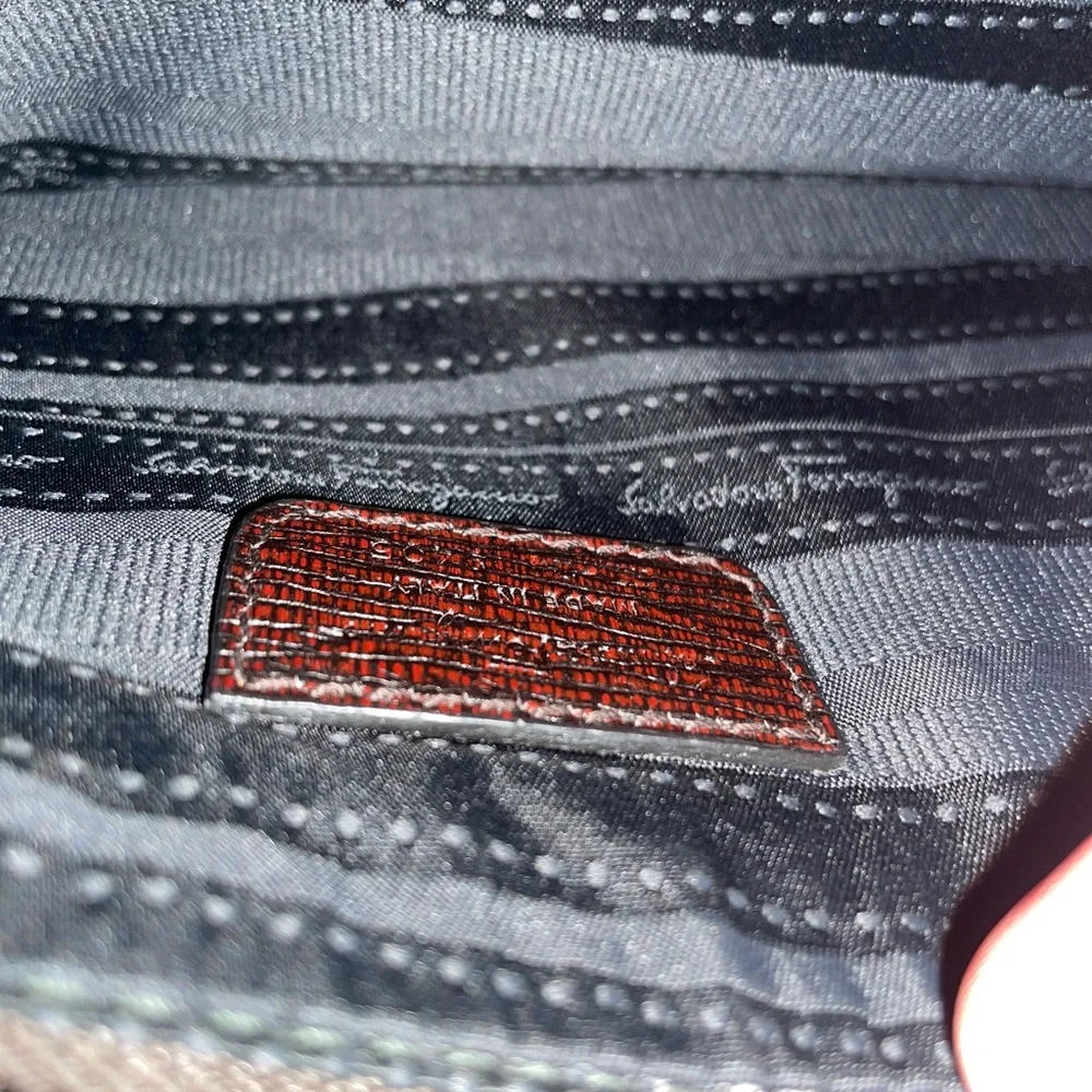 Salvatore Ferragamo large brown wristlet - Picture 7 of 7